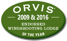 Orvis 2009 & 2016 Wingshooting Lodge of Year